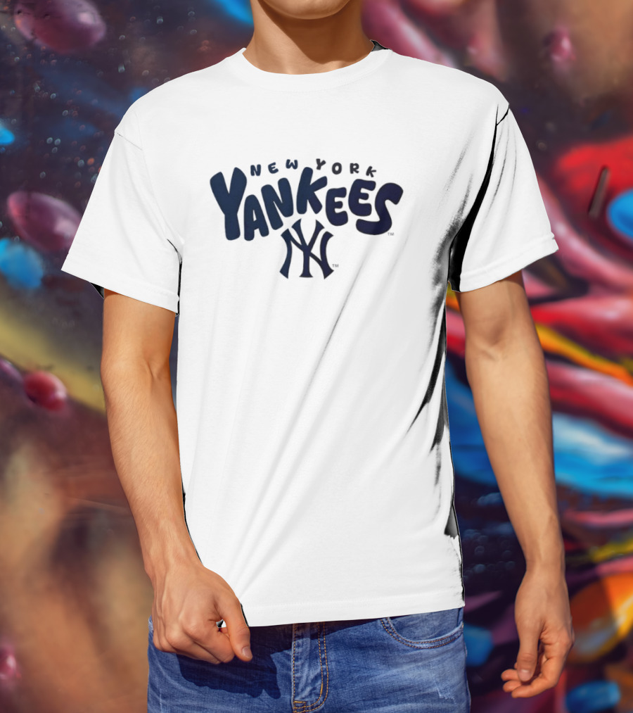 New York Yankees Bubble Crew Neck Yankees NY T-Shirt