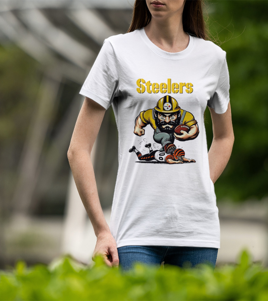 Steelers Dominate Bengals Rivalry Tough Football Showdown T-Shirt