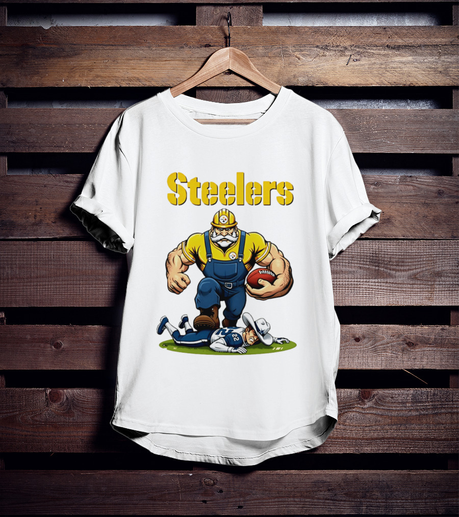Pittsburgh Steelers Vs Dallas Cowboys Rivalries Football Cartoon T-Shirt