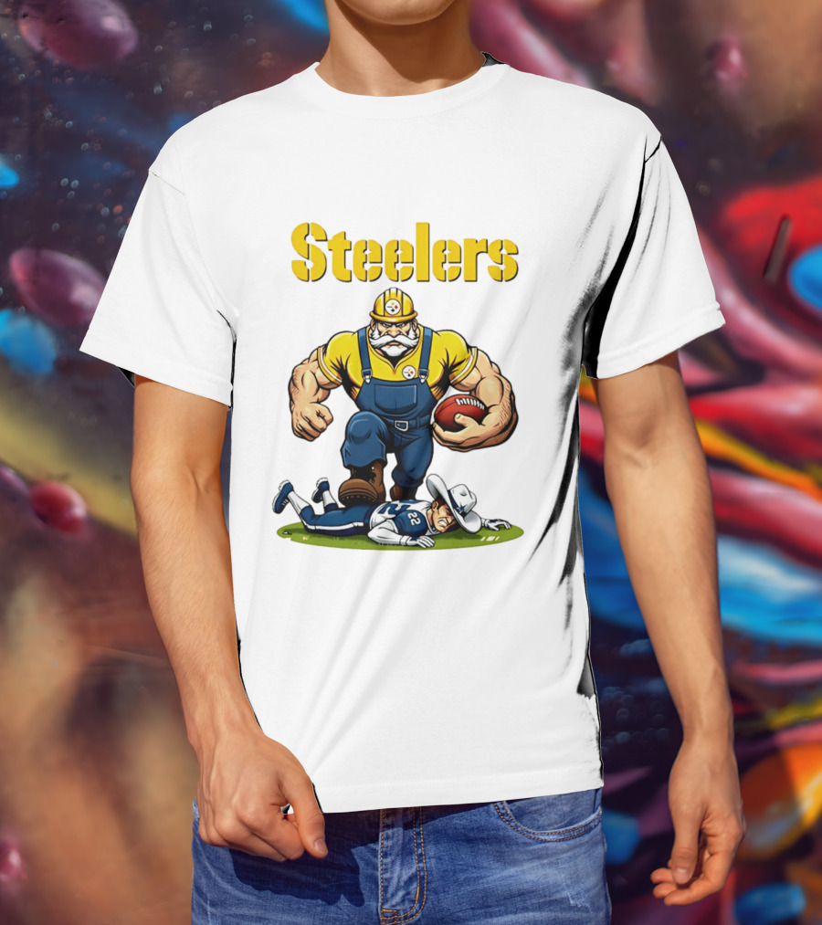 Pittsburgh Steelers Vs Dallas Cowboys Rivalries Football Cartoon T-Shirt