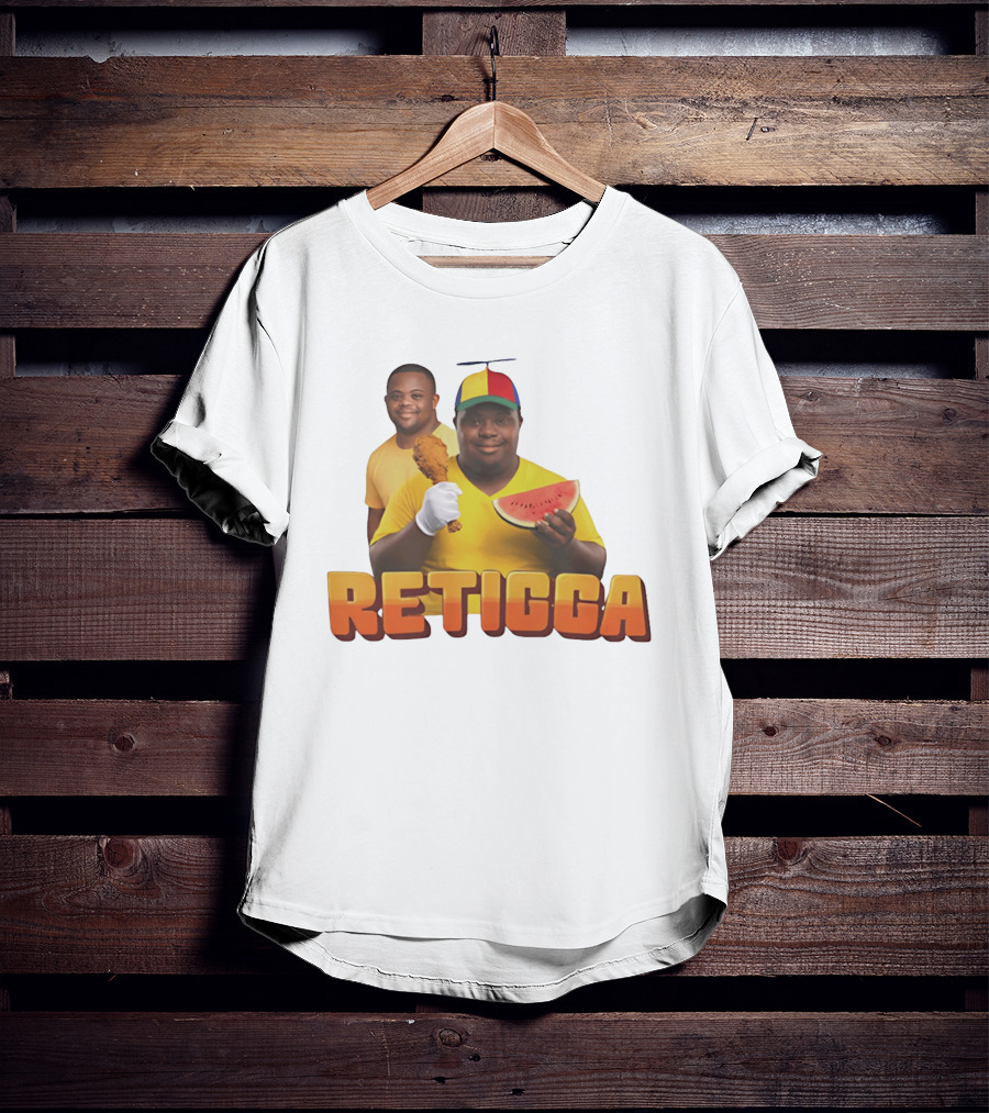 RETIGGA Fried Chicken Watermelon Meme Colorful Propeller Hat T-Shirt