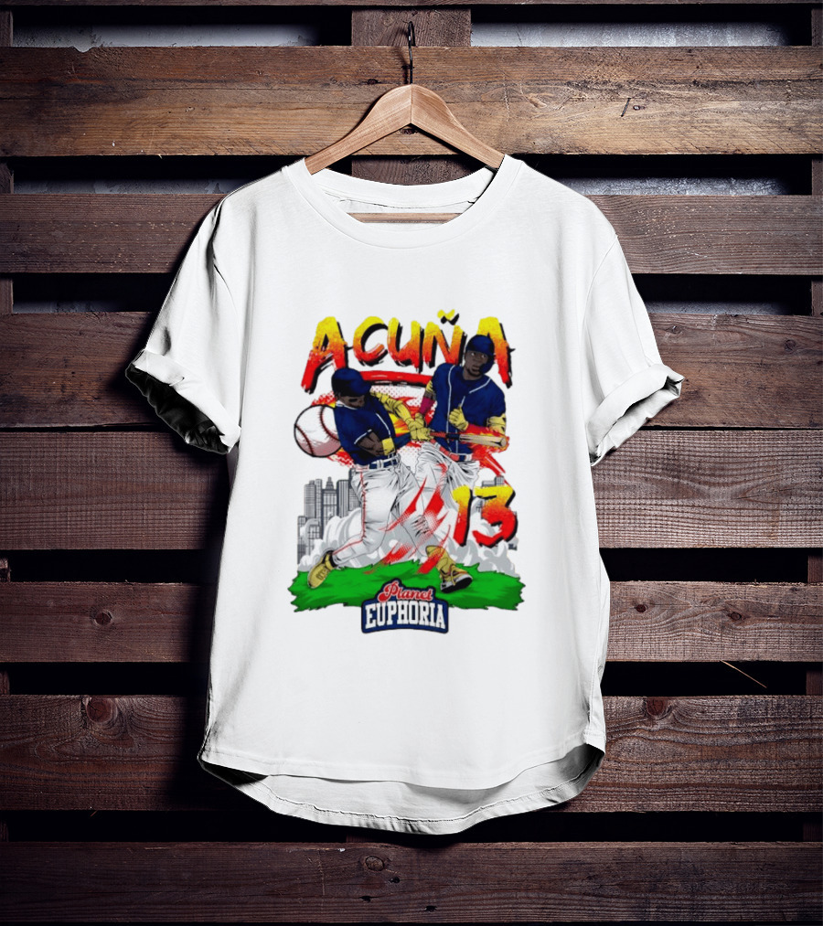 Ronald Acuña Jr Planet Euphoria Number 13 Baseball T-Shirt