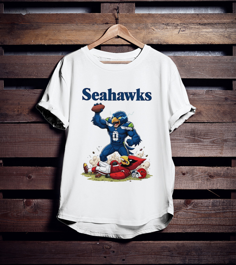 Seattle Seahawks Vs Arizona Cardinals Rivalry Victory Celebration T-Shirt