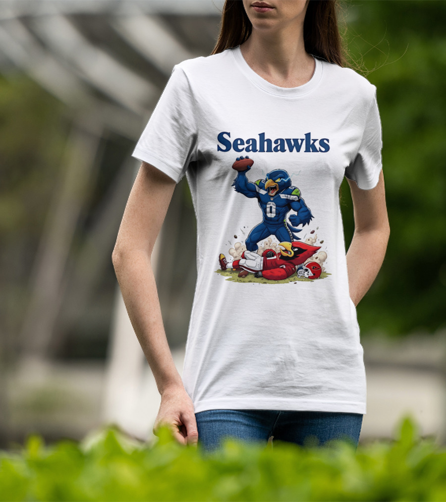 Seattle Seahawks Vs Arizona Cardinals Rivalry Victory Celebration T-Shirt