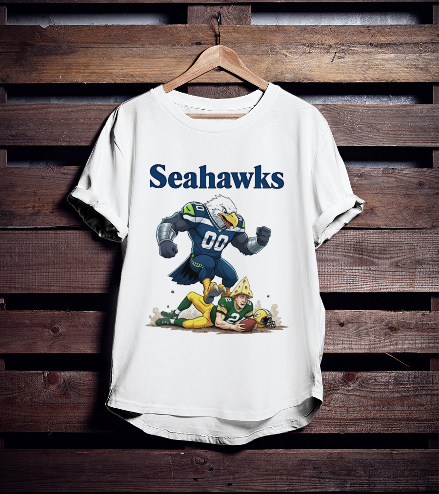 Seattle Seahawks Vs Green Bay Packers Rivalry Showdown T-Shirt