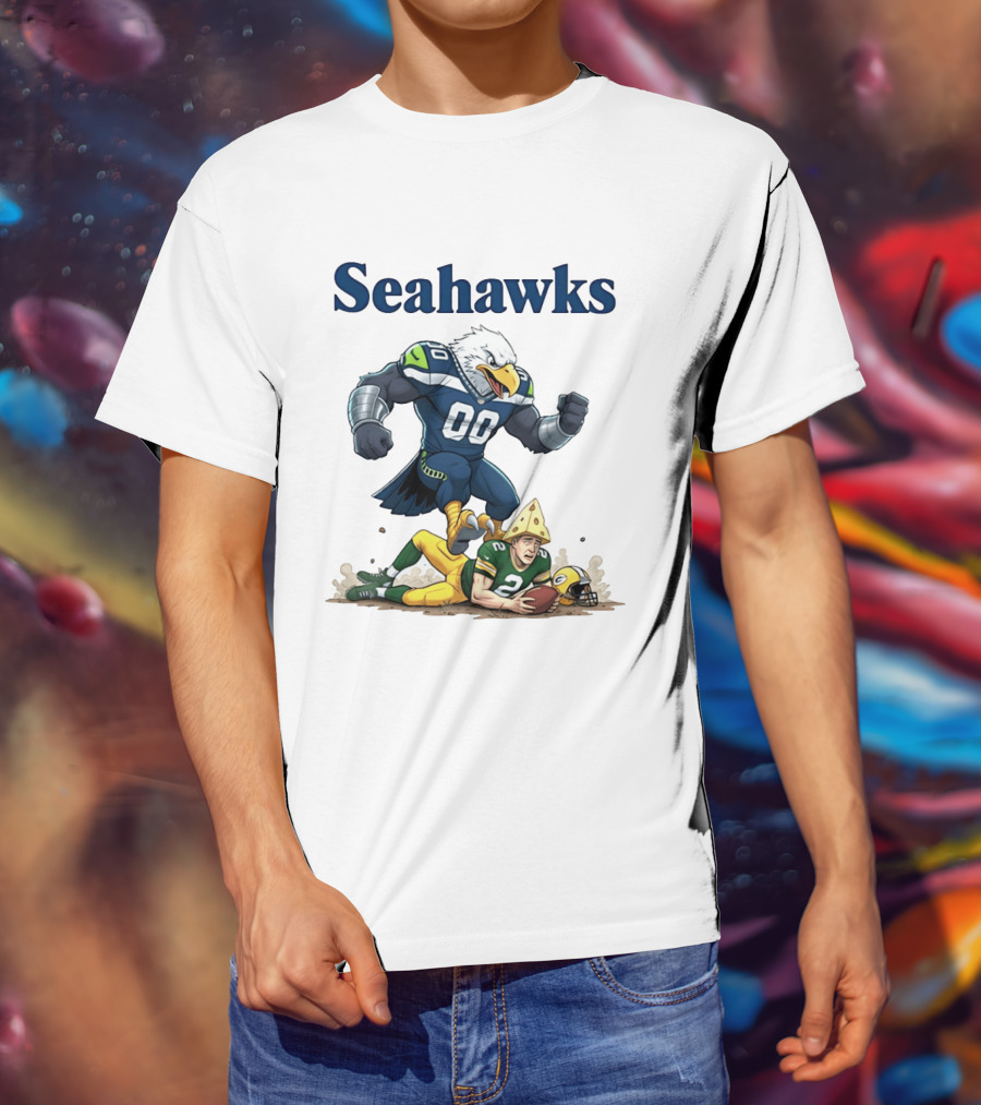 Seattle Seahawks Vs Green Bay Packers Rivalry Showdown T-Shirt