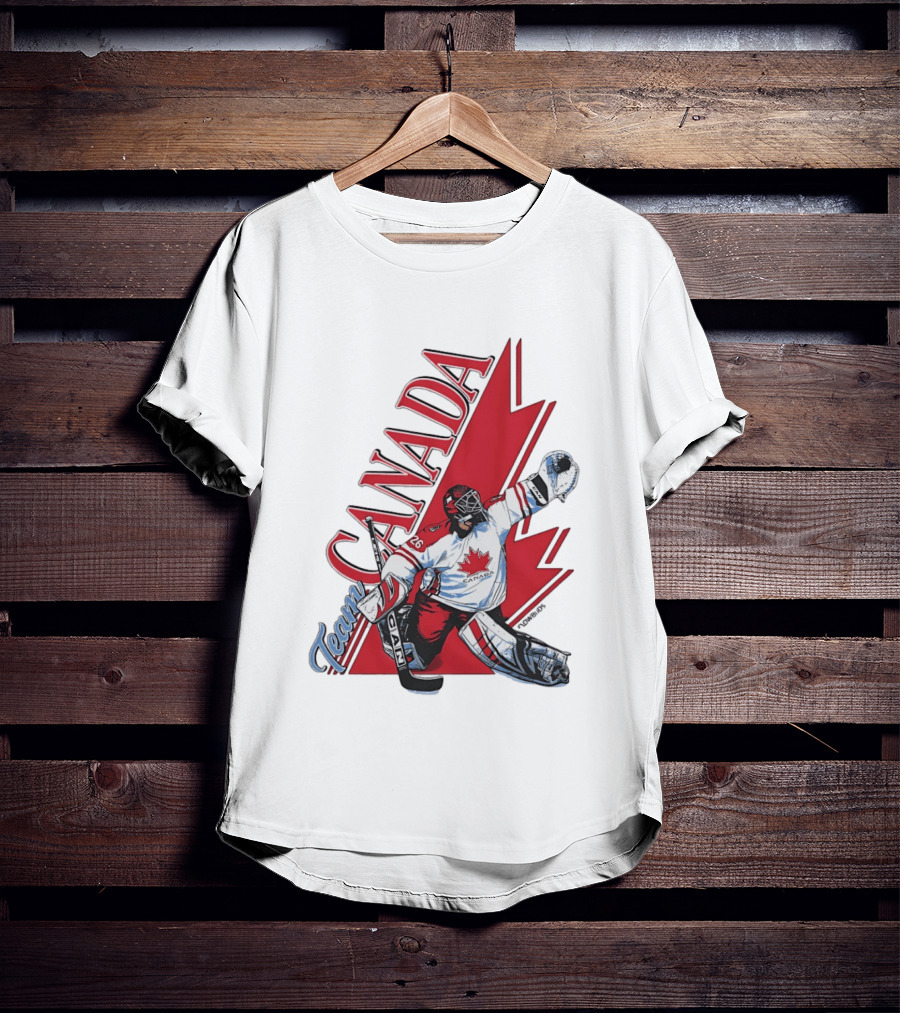 Team Canada Hockey Goalie Maple Leaf T-Shirt