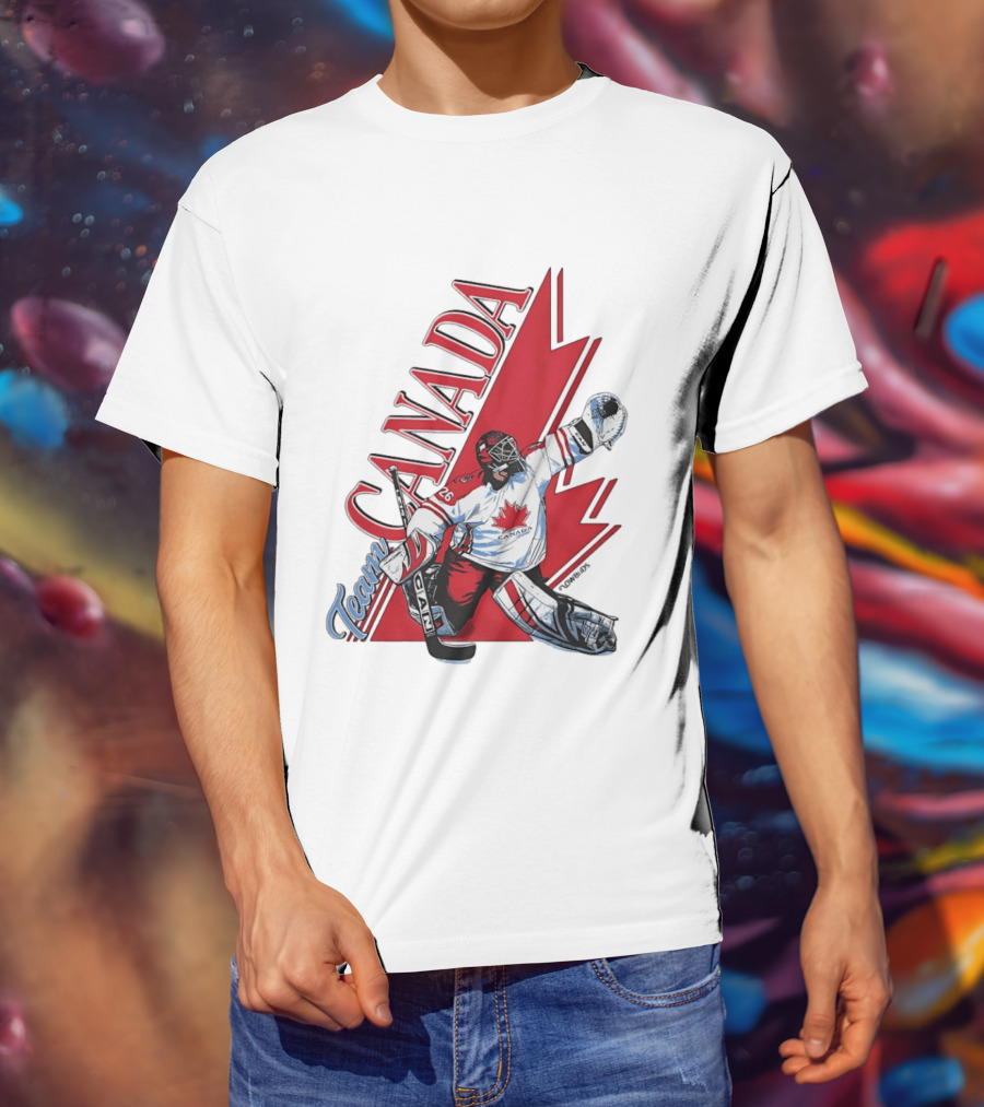 Team Canada Hockey Goalie Maple Leaf T-Shirt