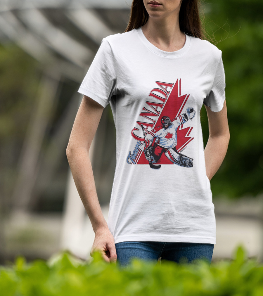 Team Canada Hockey Goalie Maple Leaf T-Shirt