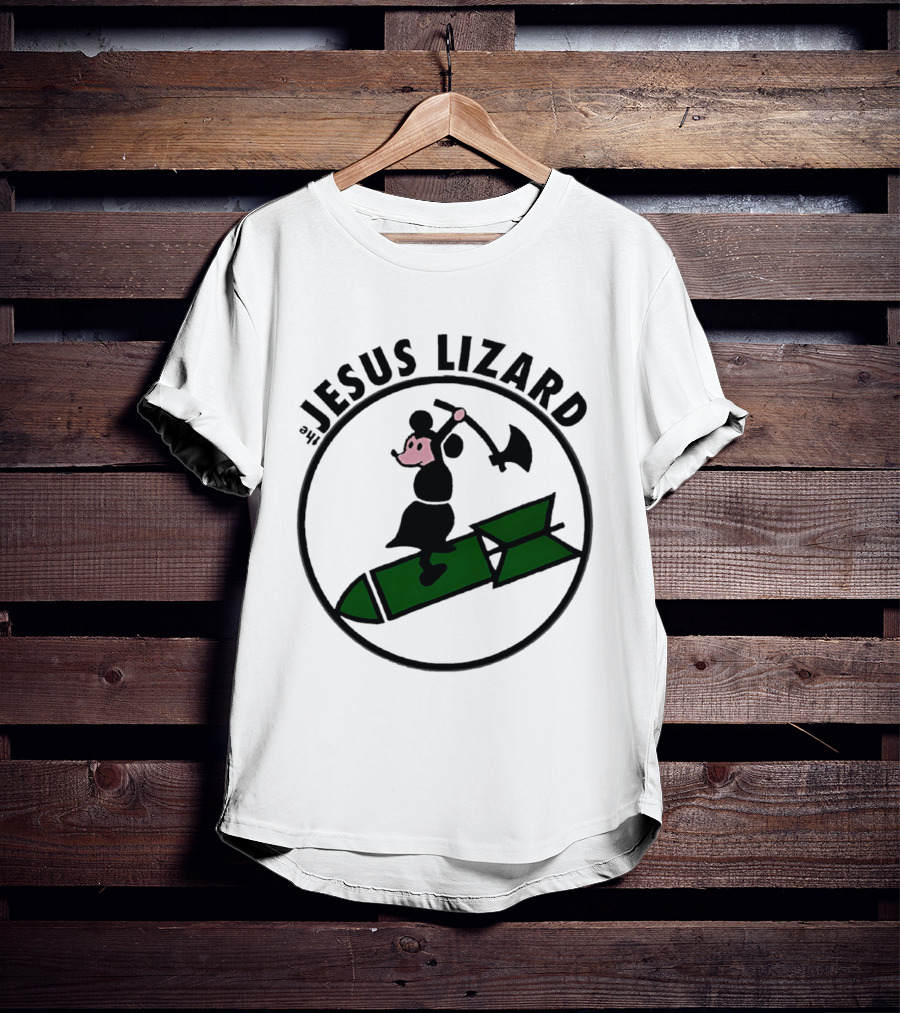 The Jesus Lizard Mouse Riding Bomb Punk Rock Music T-Shirt