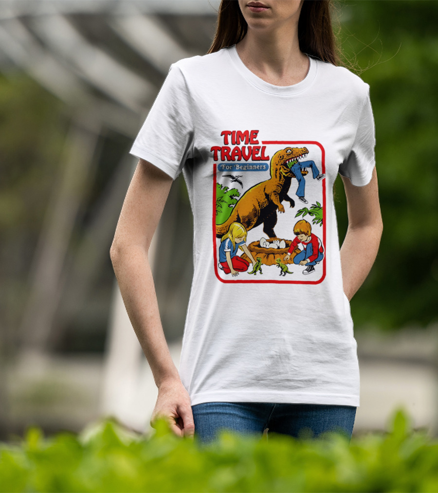 Time Travel For Beginners Dinosaur Adventure With Kids And Rex T-Shirt