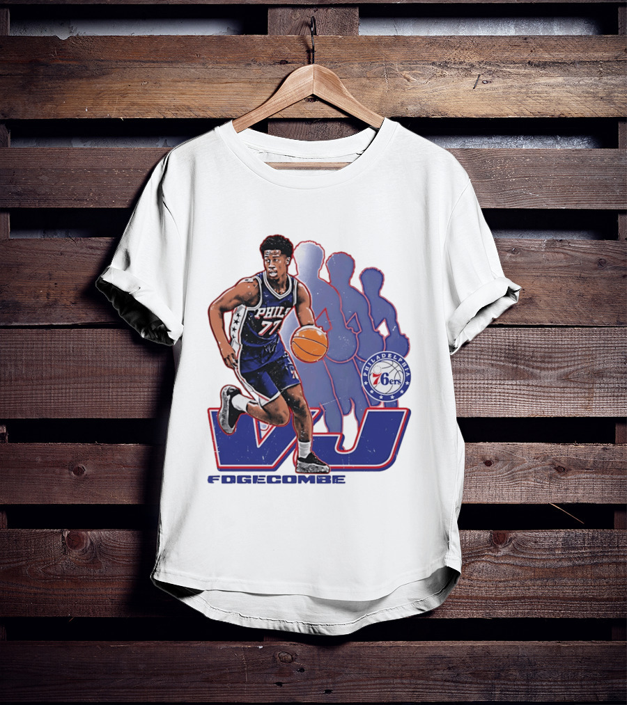Philadelphia 76ers VJ Edgecombe Basketball Action T-Shirt