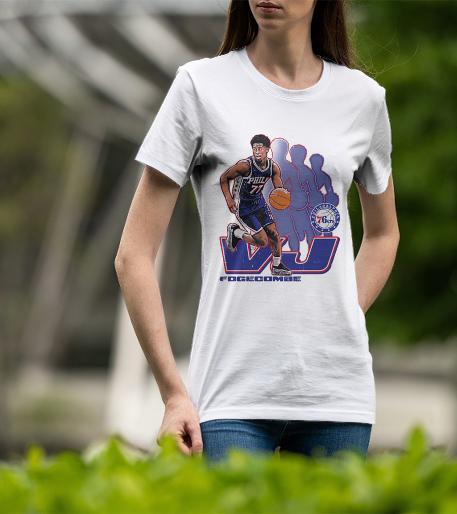 Philadelphia 76ers VJ Edgecombe Basketball Action T-Shirt