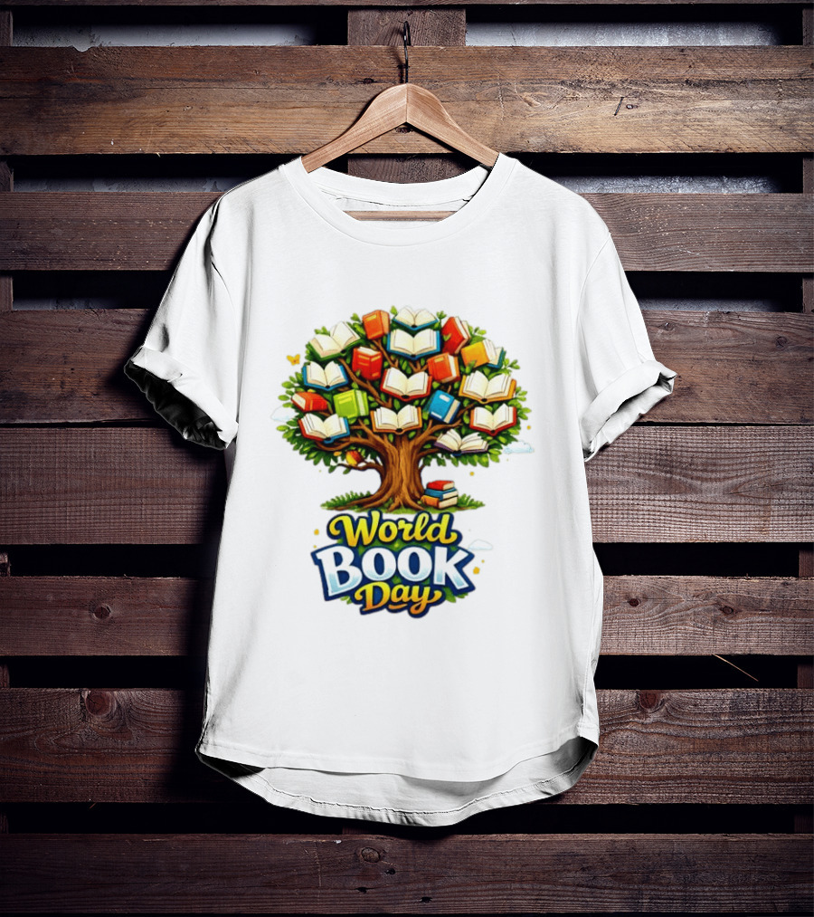 World Book Day Tree Of Knowledge With Books T-Shirt