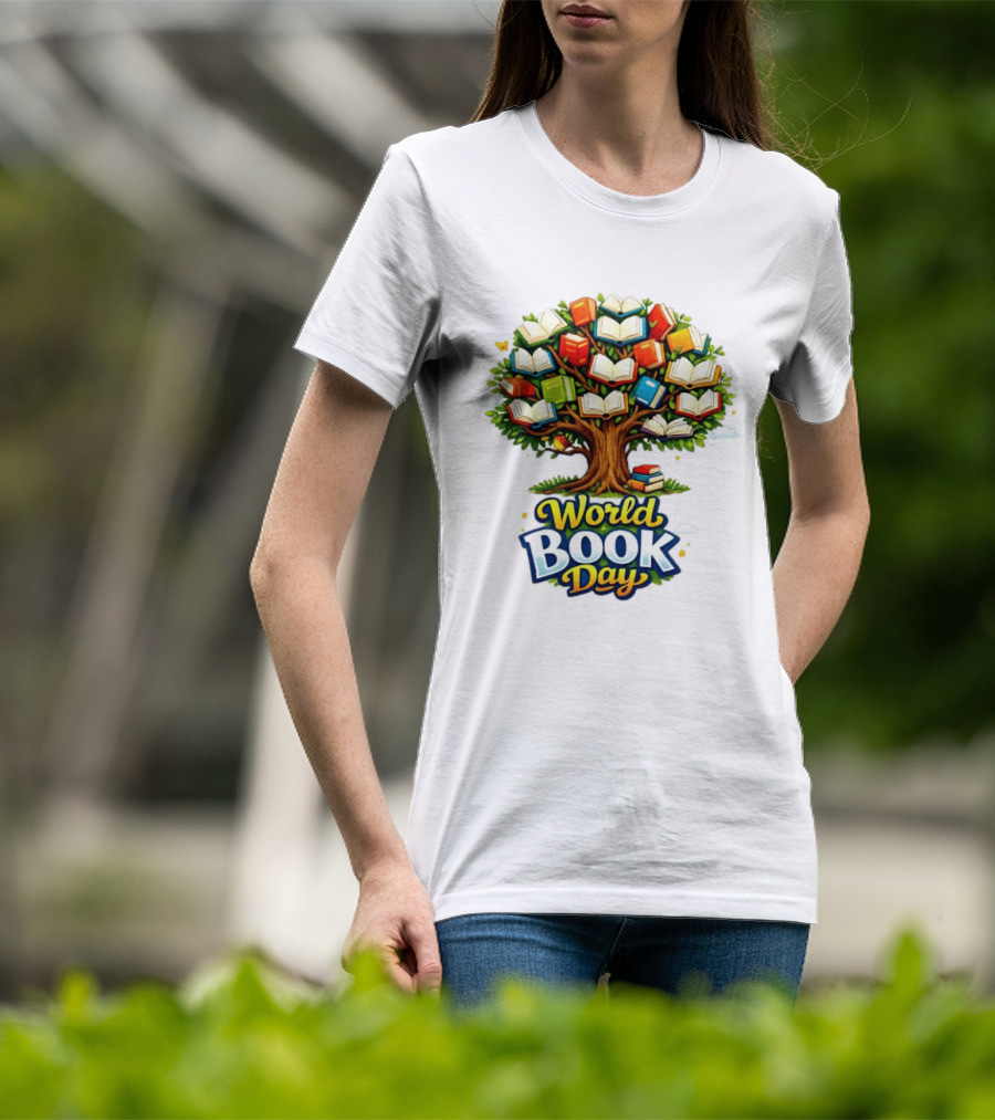 World Book Day Tree Of Knowledge With Books T-Shirt