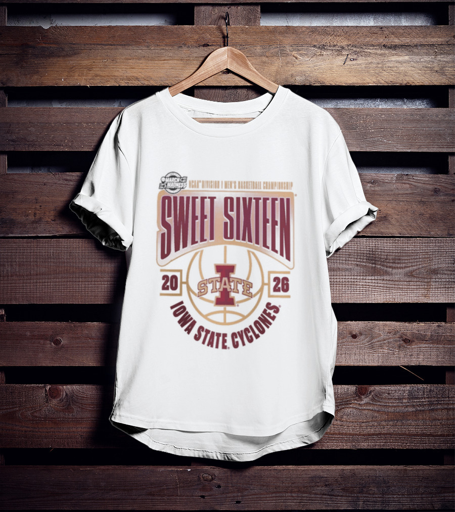 NCAA Men's Basketball 2026 Iowa State Cyclones Sweet Sixteen March Madness T-Shirt