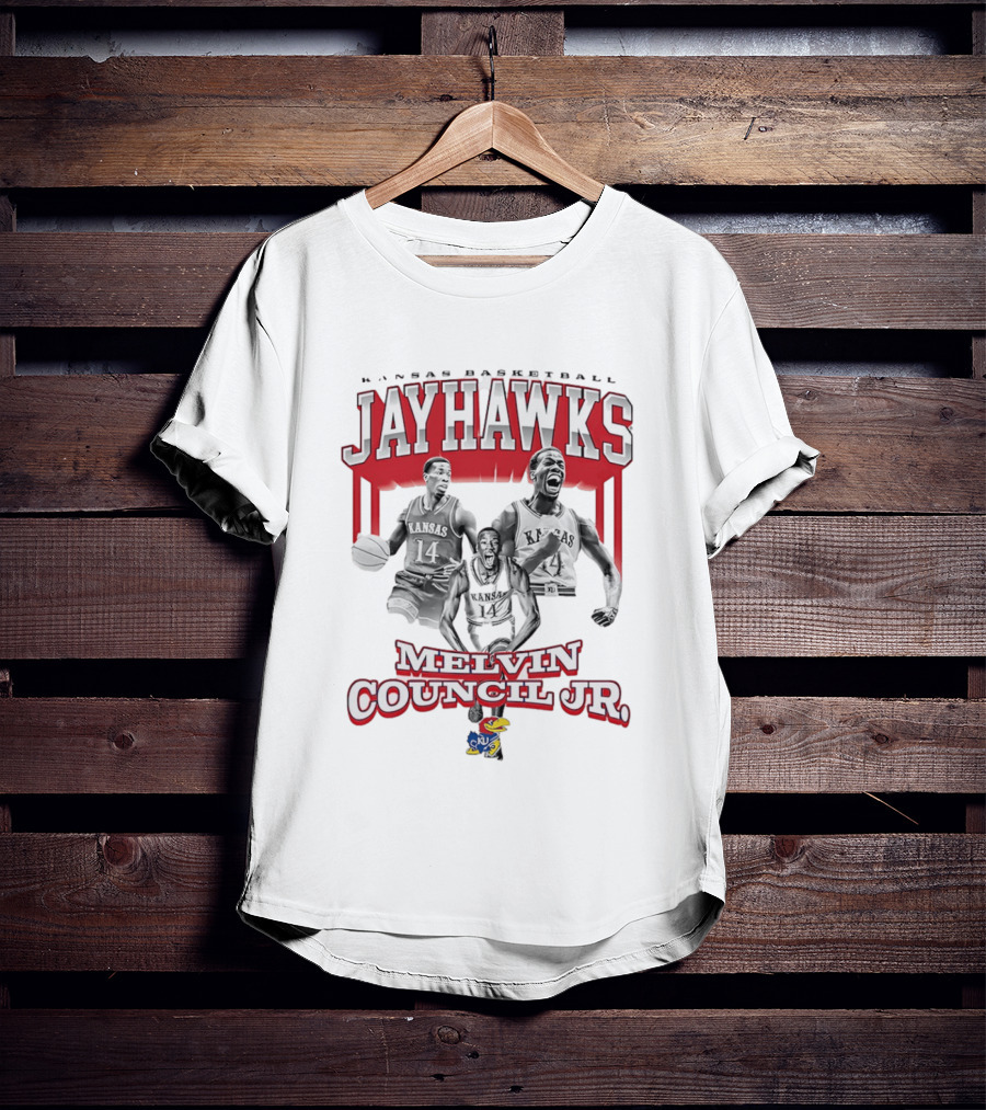 Kansas Jayhawks Basketball Melvin Council Jr 90s T-Shirt