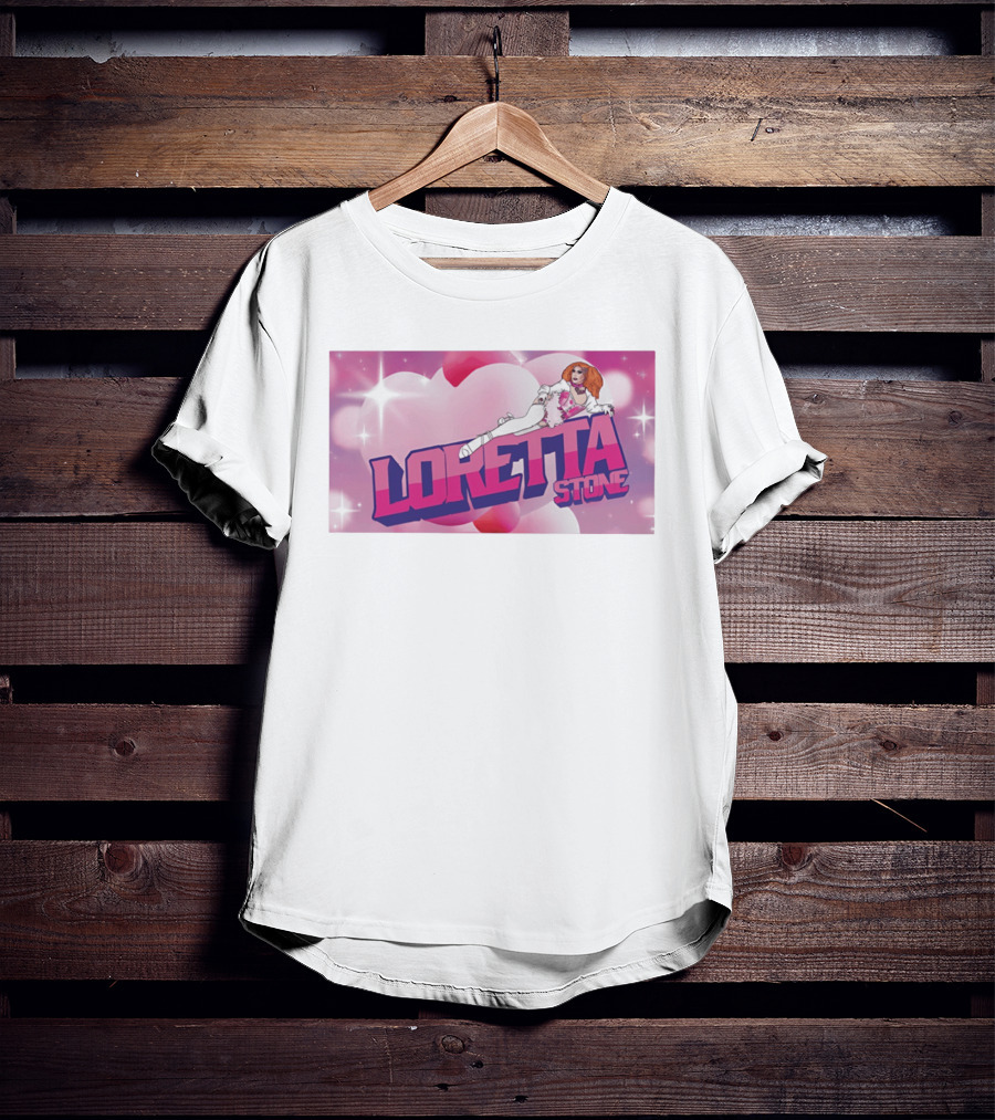 Loretta Stone Miss Cornfed Comedy Fantasy Style Sparkling Heart T-Shirt