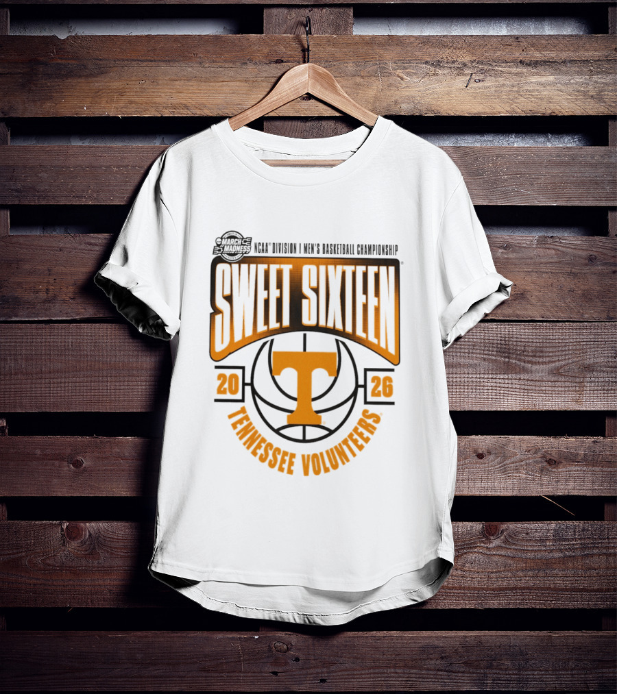 2026 NCAA March Madness Tennessee Volunteers Sweet Sixteen Tournament T-Shirt