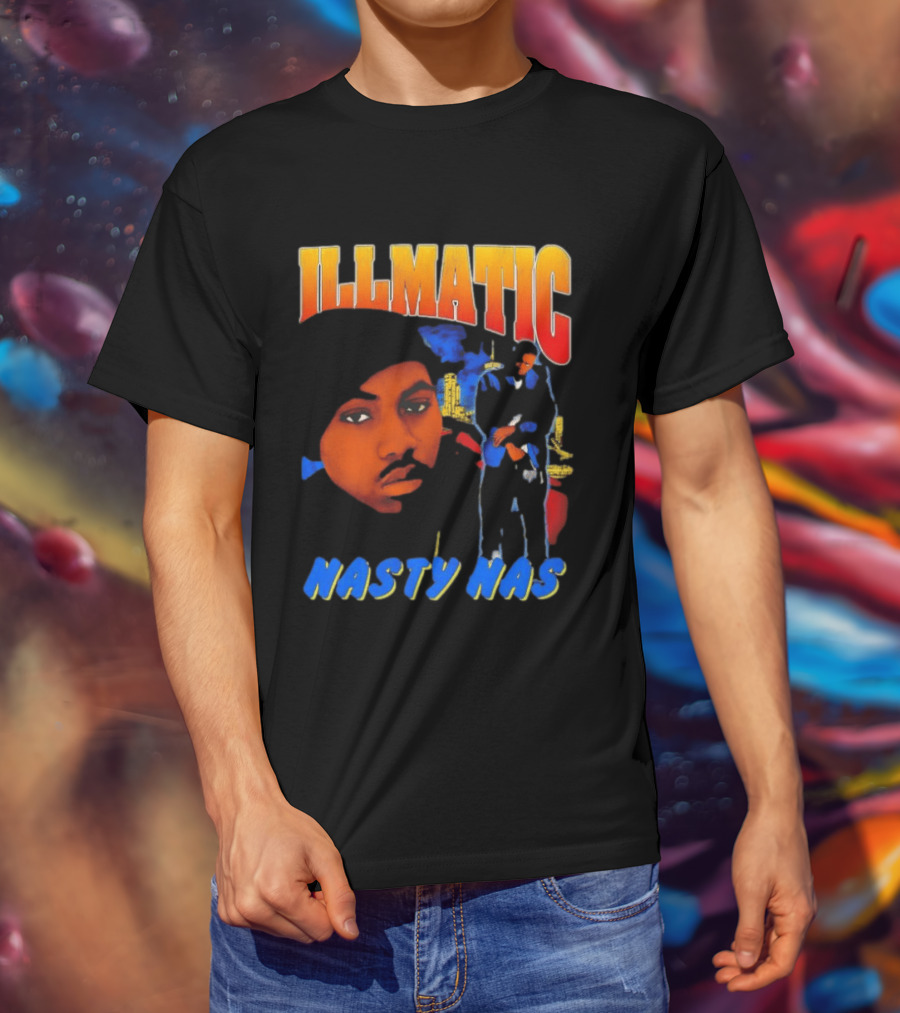 Nasty Nas Illmatic Urban Album Cover T-Shirt