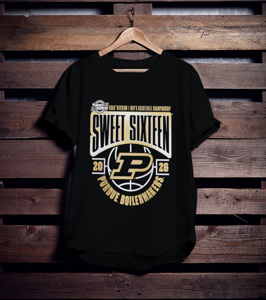 Sweet Sixteen 2026 Purdue Boilermakers NCAA Men's Basketball Championship T-Shirt