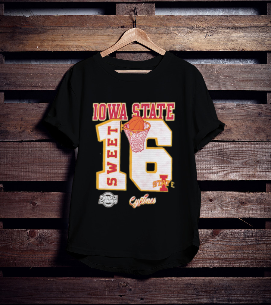 Iowa State Cyclones March Madness Sweet 16 Bound 2026 NCAA Tournament T-Shirt