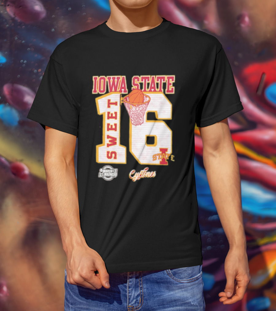 Iowa State Cyclones March Madness Sweet 16 Bound 2026 NCAA Tournament T-Shirt