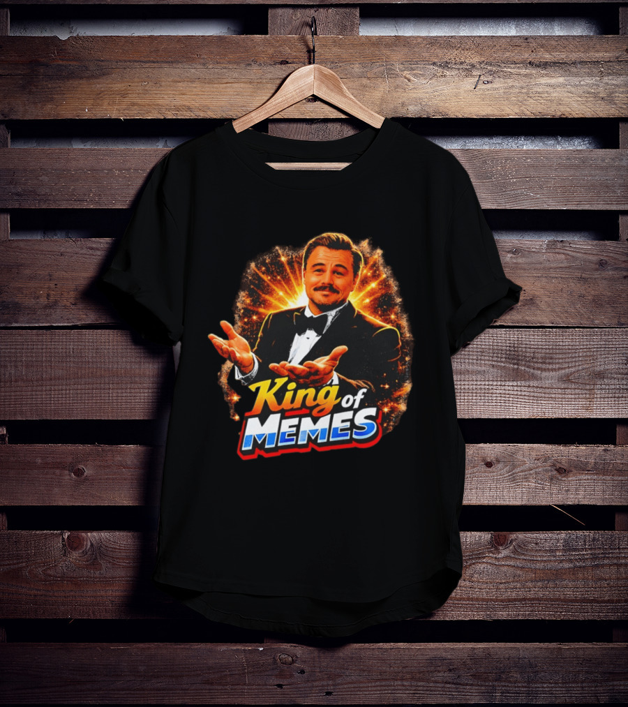 King Of Memes Leonardo DiCaprio Tuxedo Gesture Meme T-Shirt