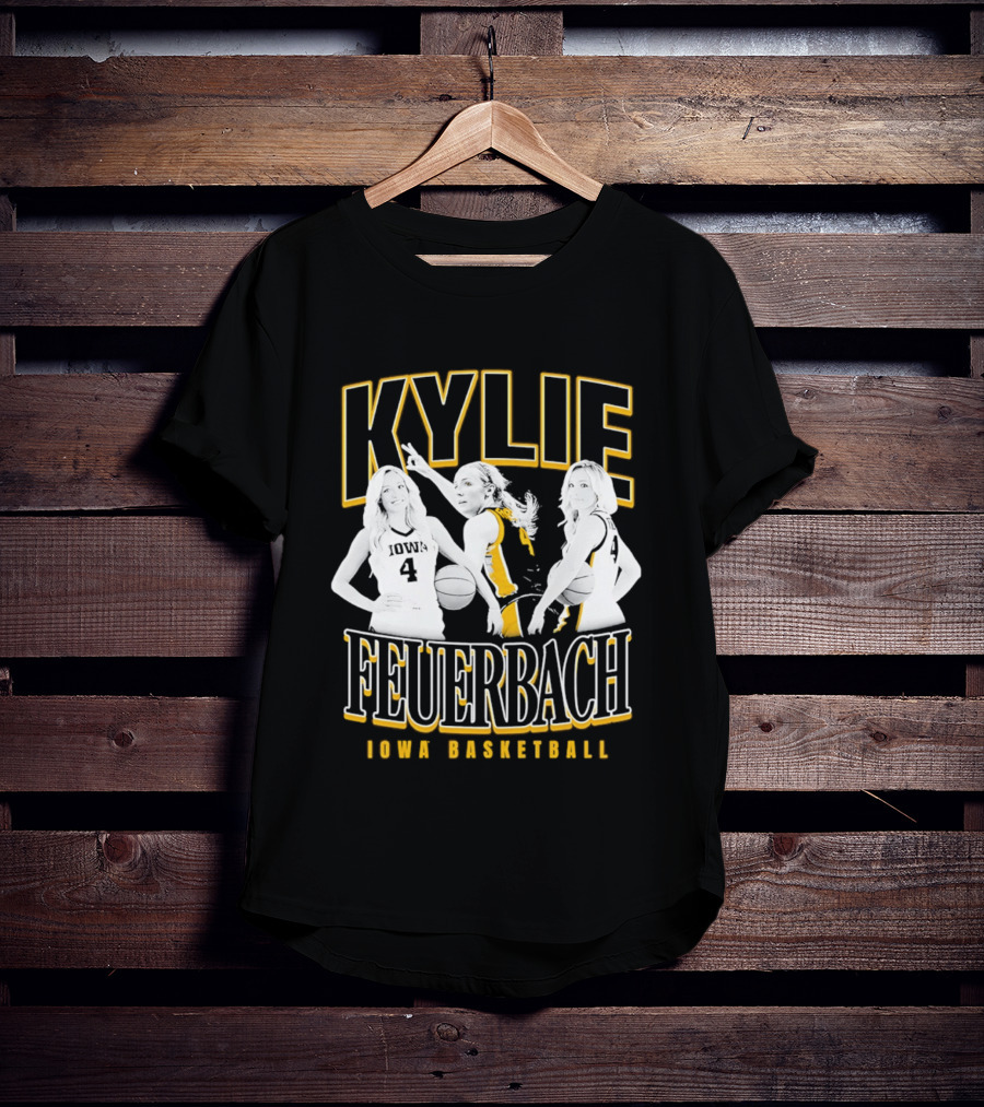 Kylie Feuerbach Iowa Basketball Hawkeyes 4 90s T-Shirt