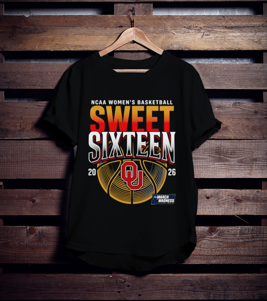 NCAA Women's Basketball 2026 Oklahoma Sweet Sixteen March Madness T-Shirt