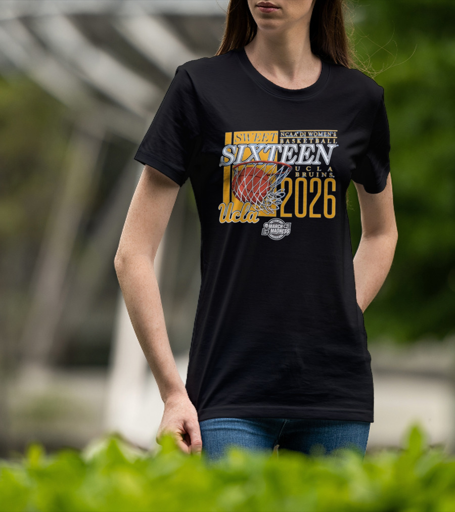 UCLA Bruins NCAA Women's Basketball Sweet Sixteen 2026 T-Shirt