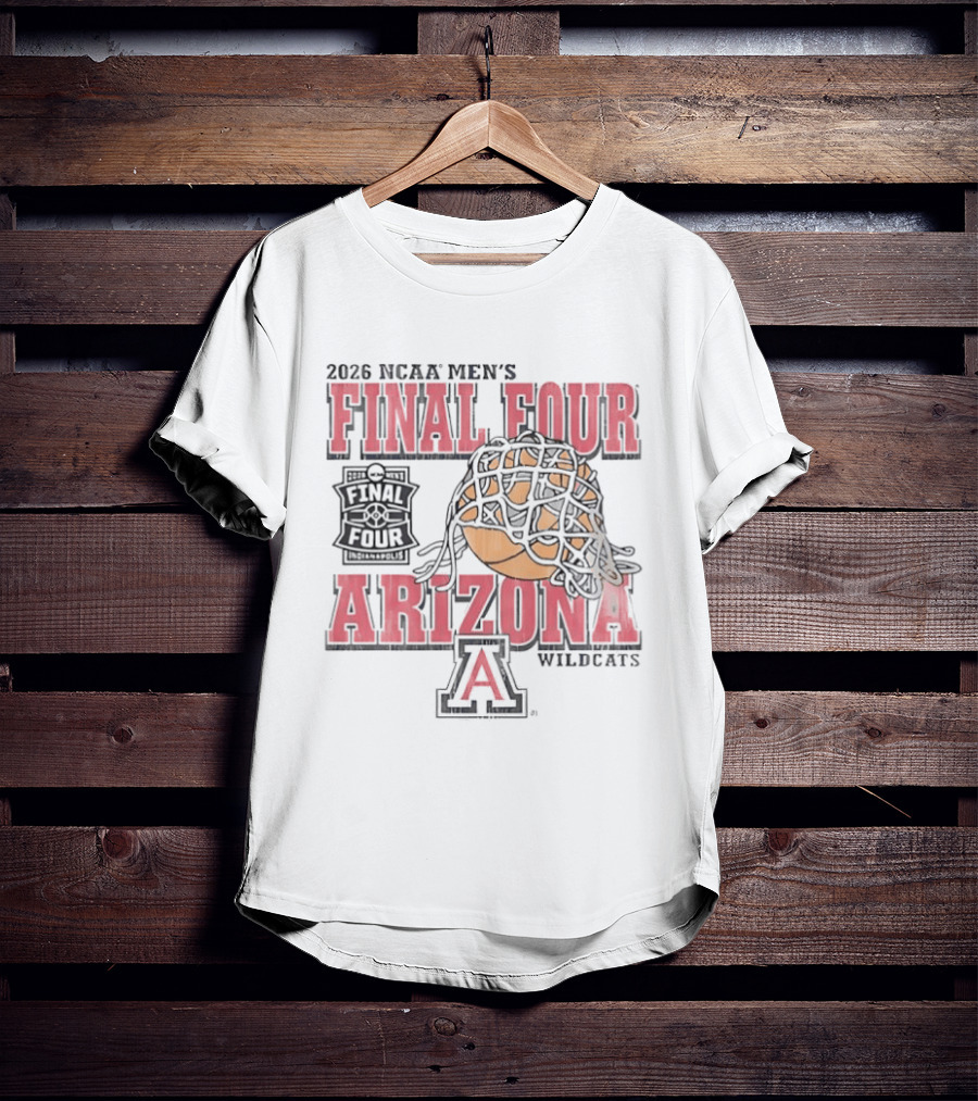 2026 NCAA Men's Final Four Arizona Wildcats Basketball T-Shirt