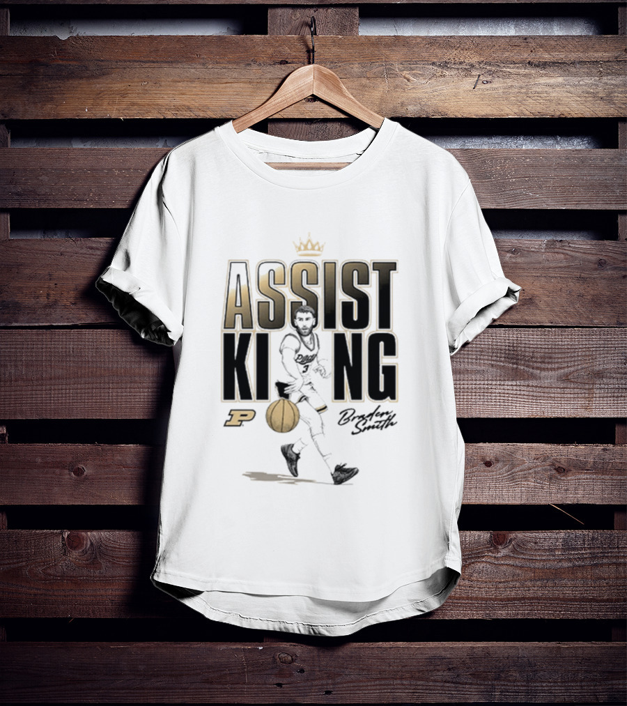 Braden Smith Assist King Purdue Basketball Caricature T-Shirt