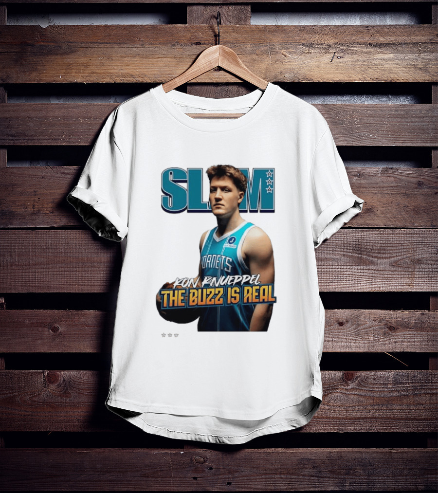SLAM Kon Knueppel The Buzz Is Real Hornets Basketball T-Shirt