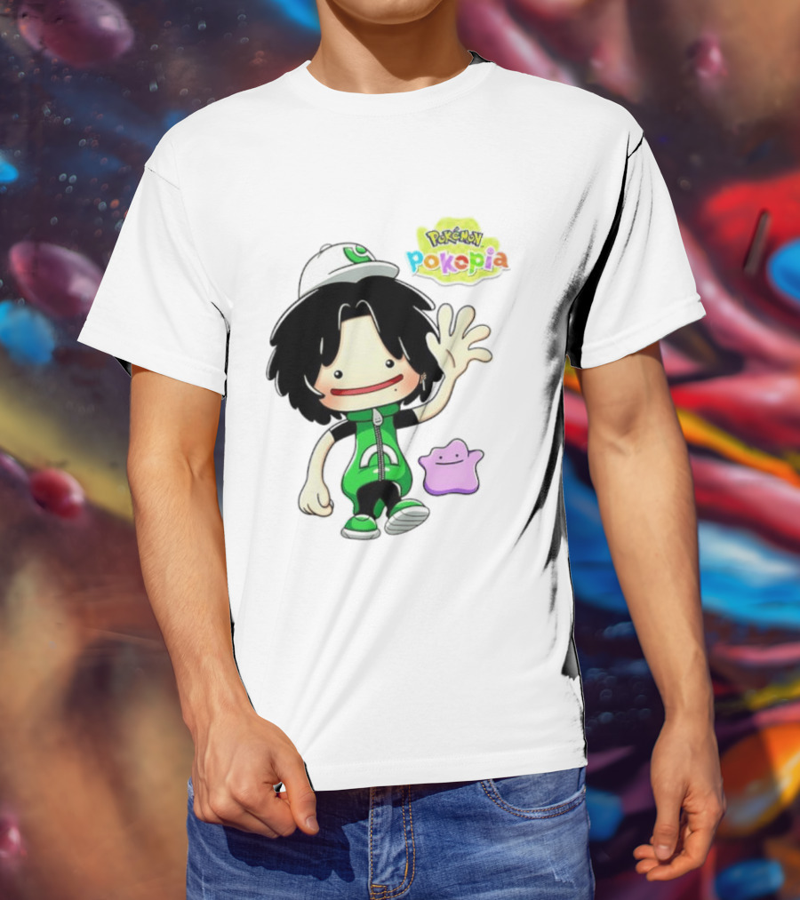 Pokemon Pokopia Cartoon Character With Ditto T-Shirt