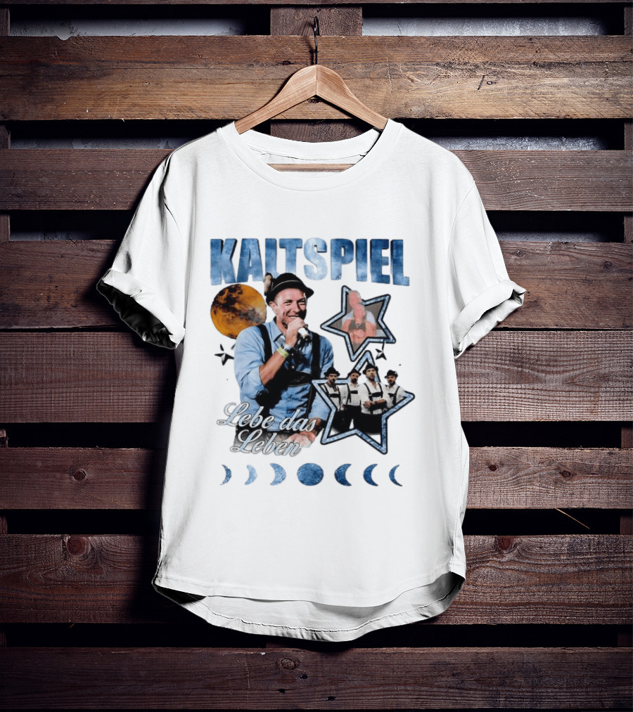 Kaltspiel Lebe Das Leben Moon Phases Band Performance T-Shirt