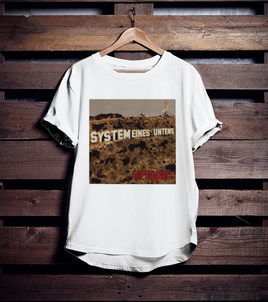 System Eines Untens Gifttigkeit Album Cover Hollywood Sign Spoof T-Shirt