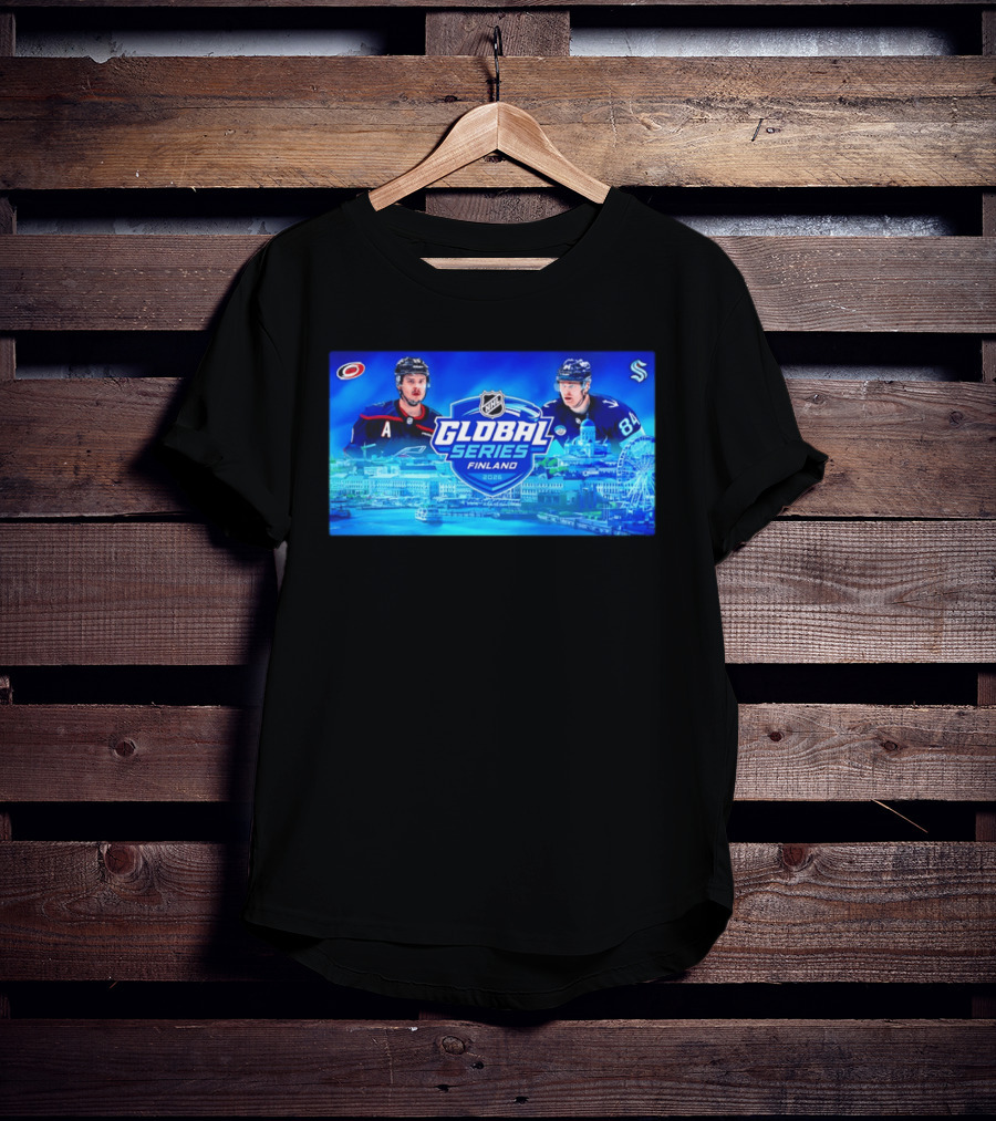2026 NHL Global Series Finland Carolina Hurricanes Vs Seattle Kraken Helsinki Event T-Shirt