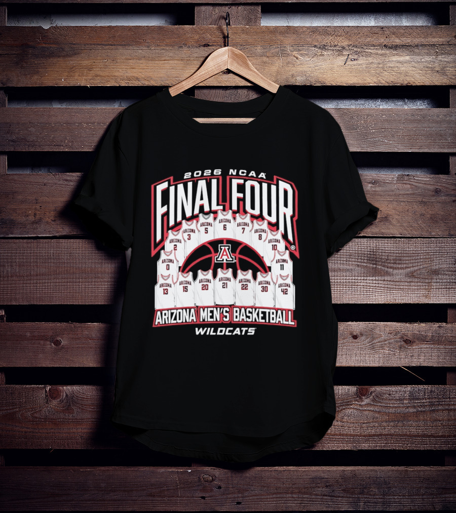 2026 NCAA Final Four Arizona Men's Basketball Wildcats T-Shirt