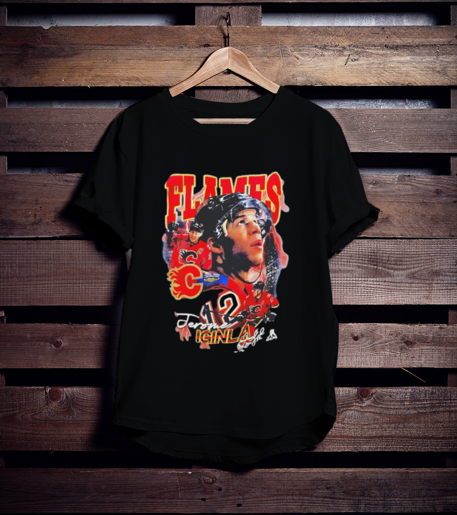 Jarome Iginla Calgary Flames Number 12 Hockey Legend T-Shirt