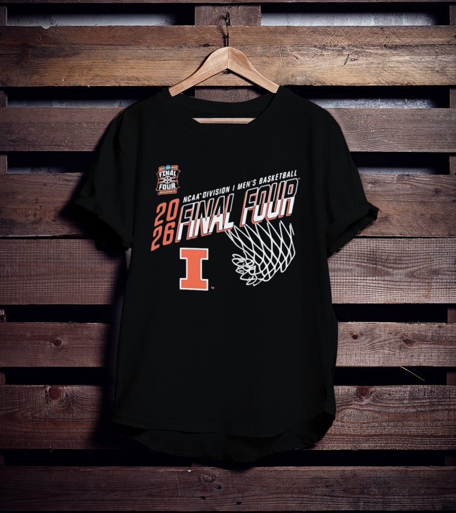 Illinois Fighting Illini NCAA Division I Men's Basketball Final Four 2026 T-Shirt