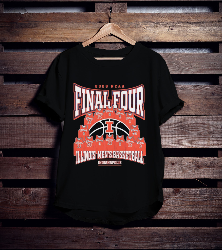 2026 NCAA Final Four Illinois Men's Basketball Indianapolis T-Shirt