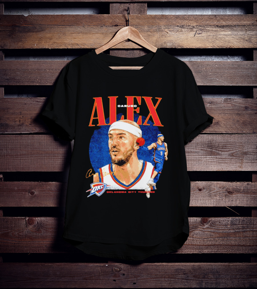 Alex Caruso OKC Thunder Oklahoma City Basketball Player T-Shirt