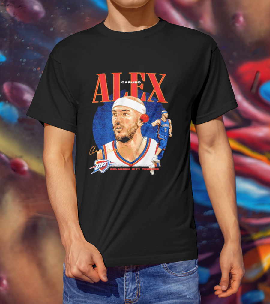 Alex Caruso OKC Thunder Oklahoma City Basketball Player T-Shirt