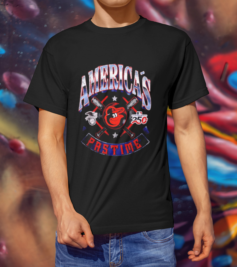 Baltimore Orioles Celebrating America's Pastime 25th Anniversary Americana T-Shirt