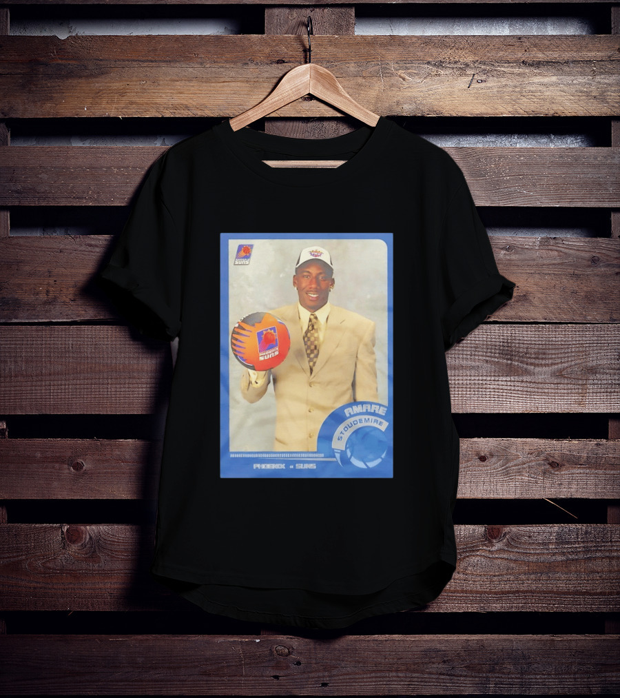 Amar'e Stoudemire Phoenix Suns Basketball Card 2002 Rookie NBA Trading Collectible T-Shirt