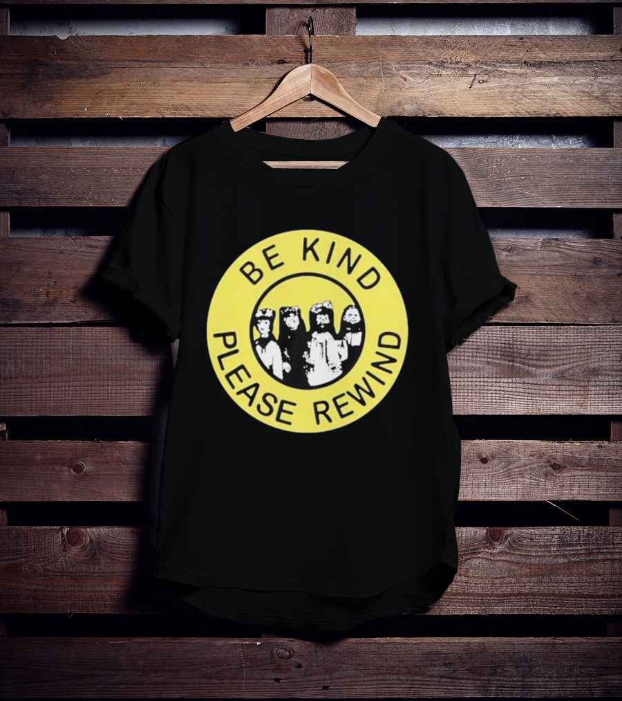 Be Kind Please Rewind Puppet Combo Yellow Circle T-Shirt