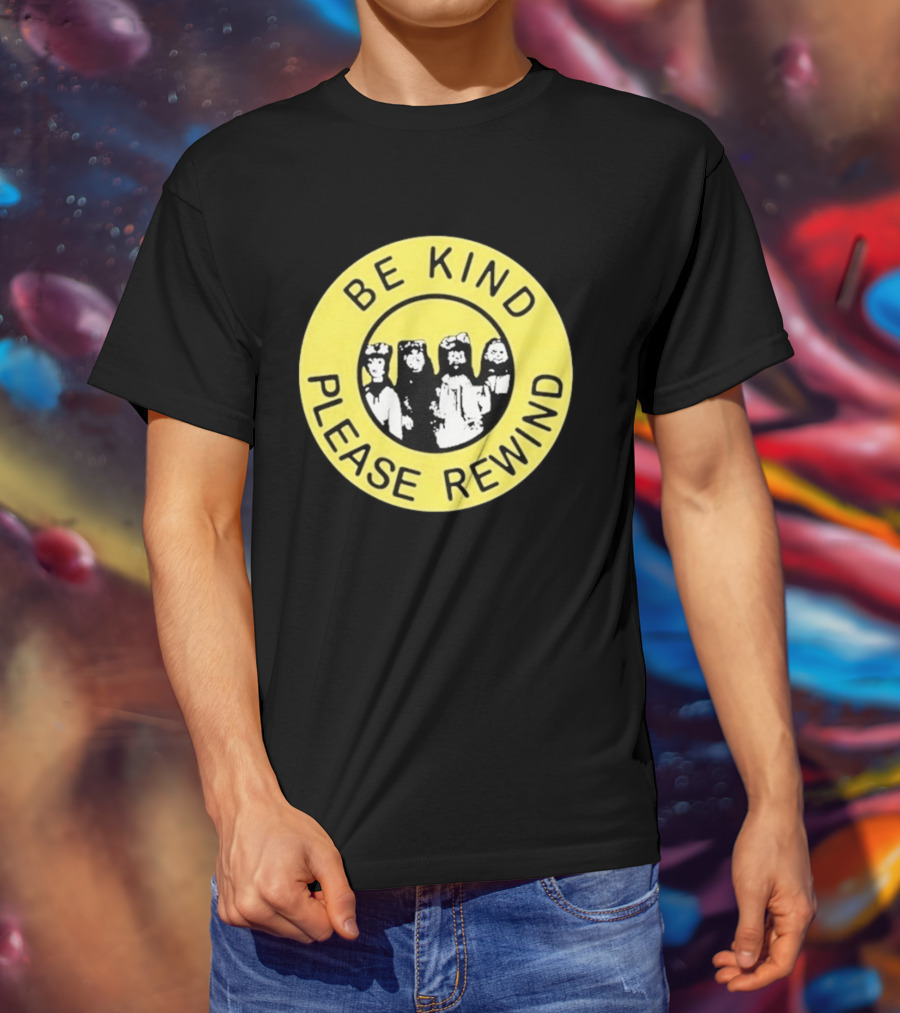 Be Kind Please Rewind Puppet Combo Yellow Circle T-Shirt