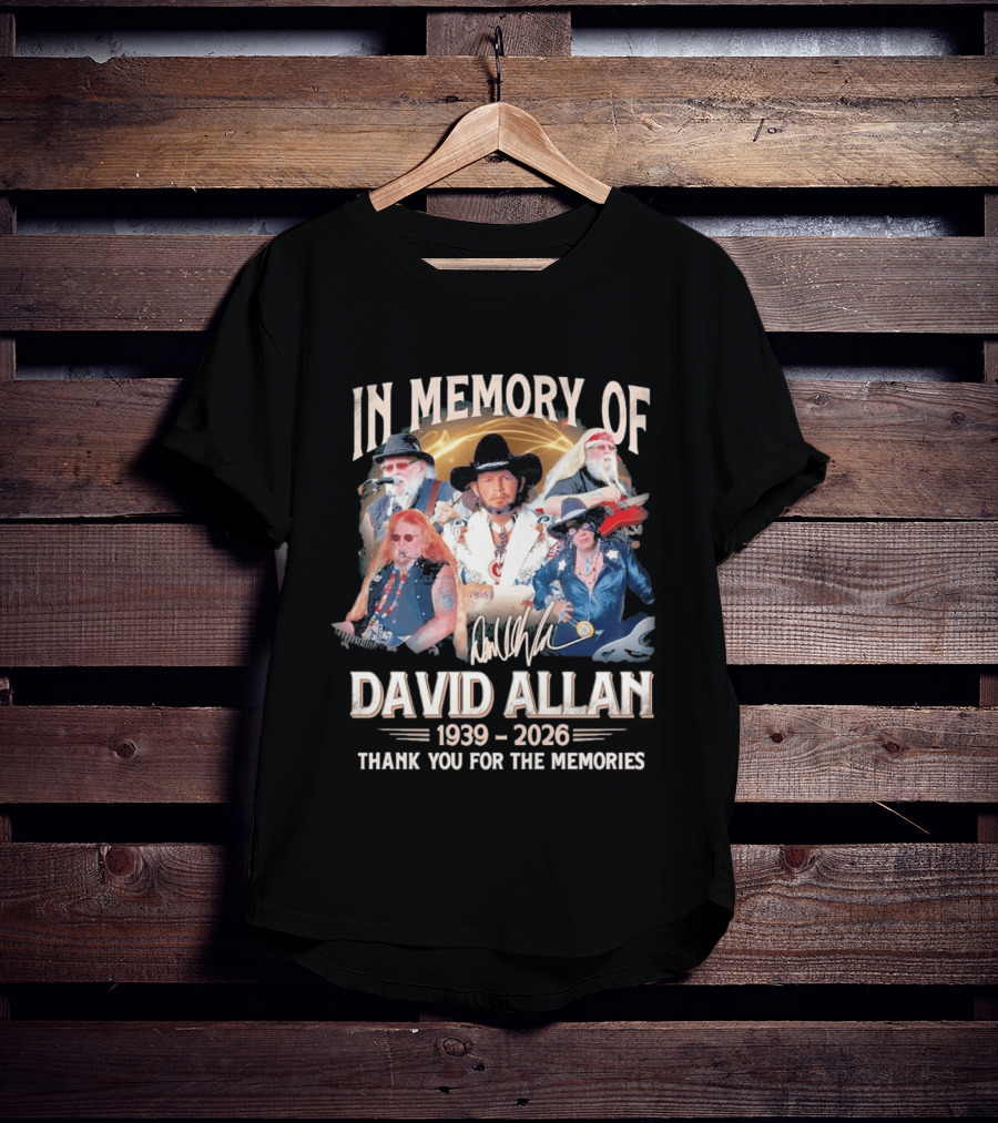 In Memory Of David Allan 1939 2026 Thank You For The Memories Musician T-Shirt