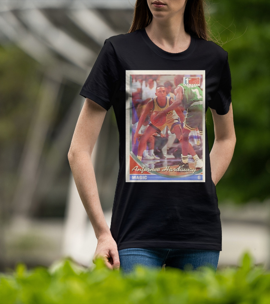 Anfernee Hardaway Magic G First Round NBA Draft 1993 Basketball Card T-Shirt